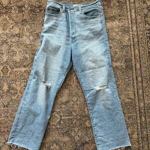 Levi's Ribcage Straight Leg Ankle Size 29